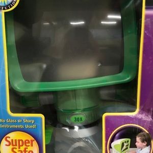 Microscope and headphone set